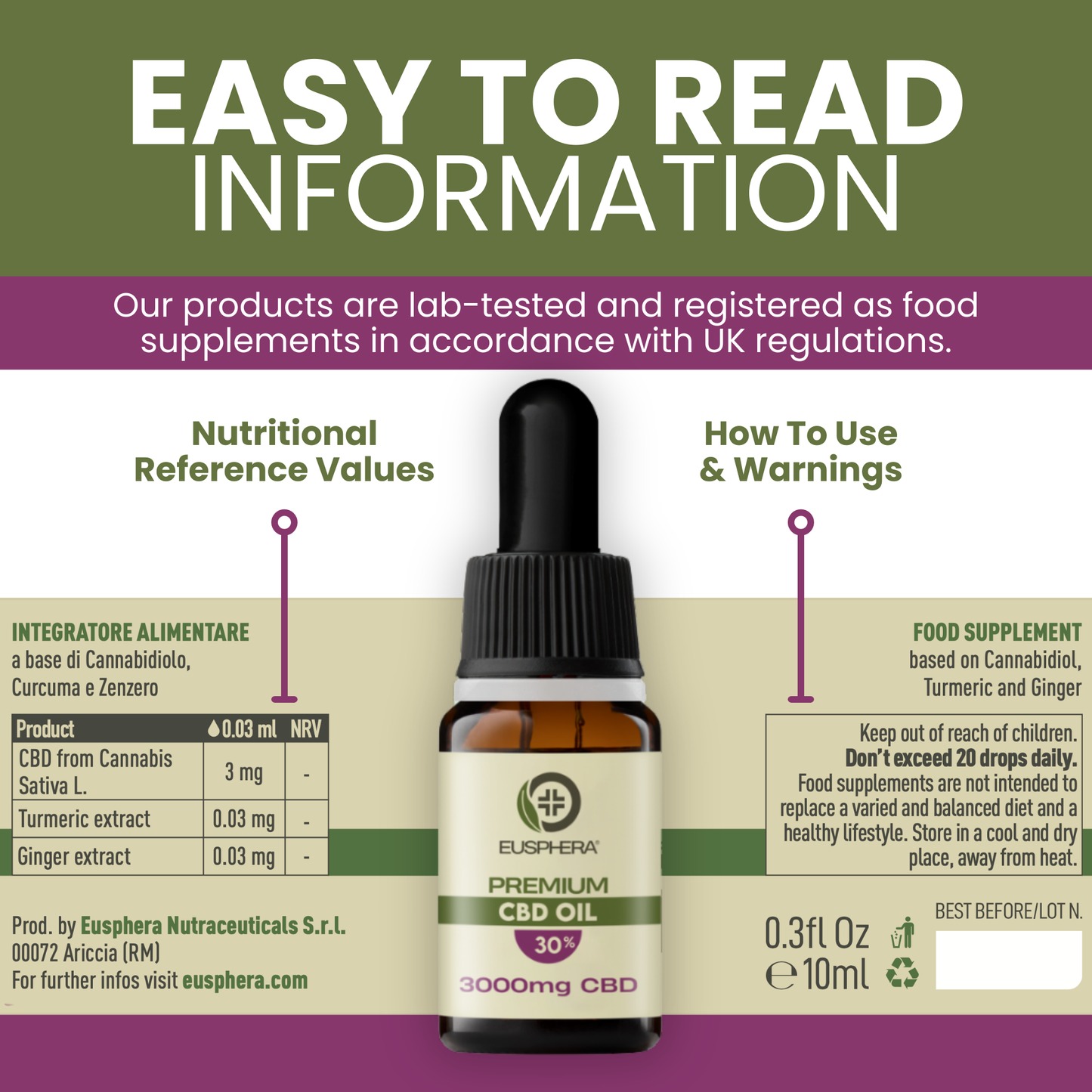 Hemp Extract Oil 3000mg Premium - 10 ml