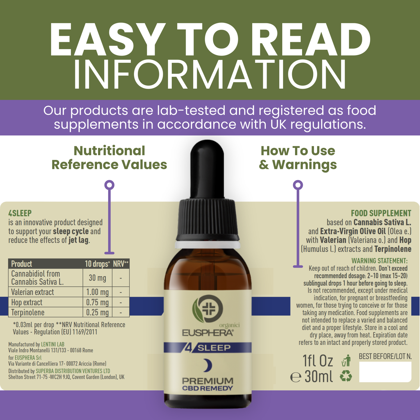 4SLEEP - Relaxing Oil to improve Sleep Quality - 30 ml