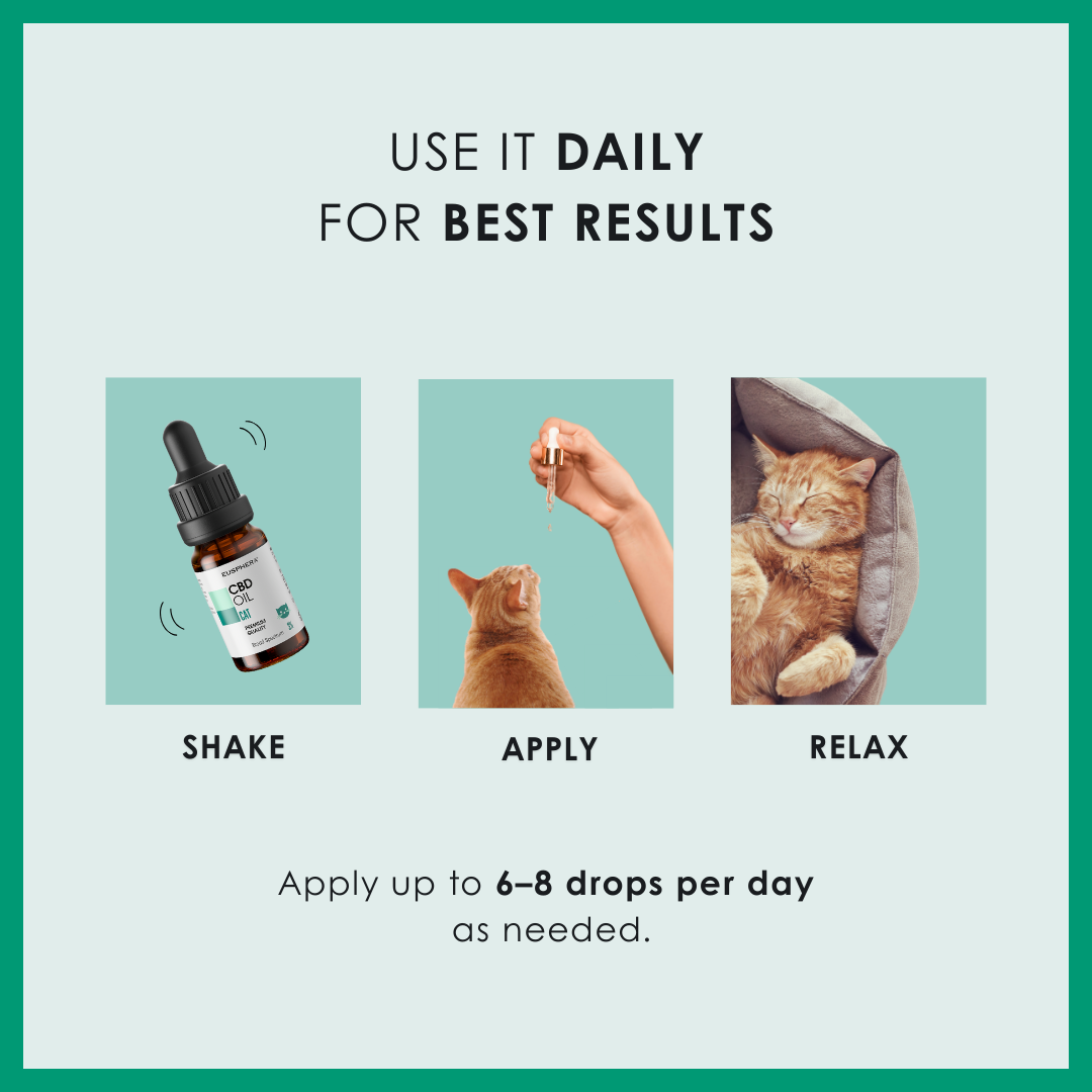 EU4CAT - Natural Soothing Oil for Cats Rich in Vitamins - 10 ml