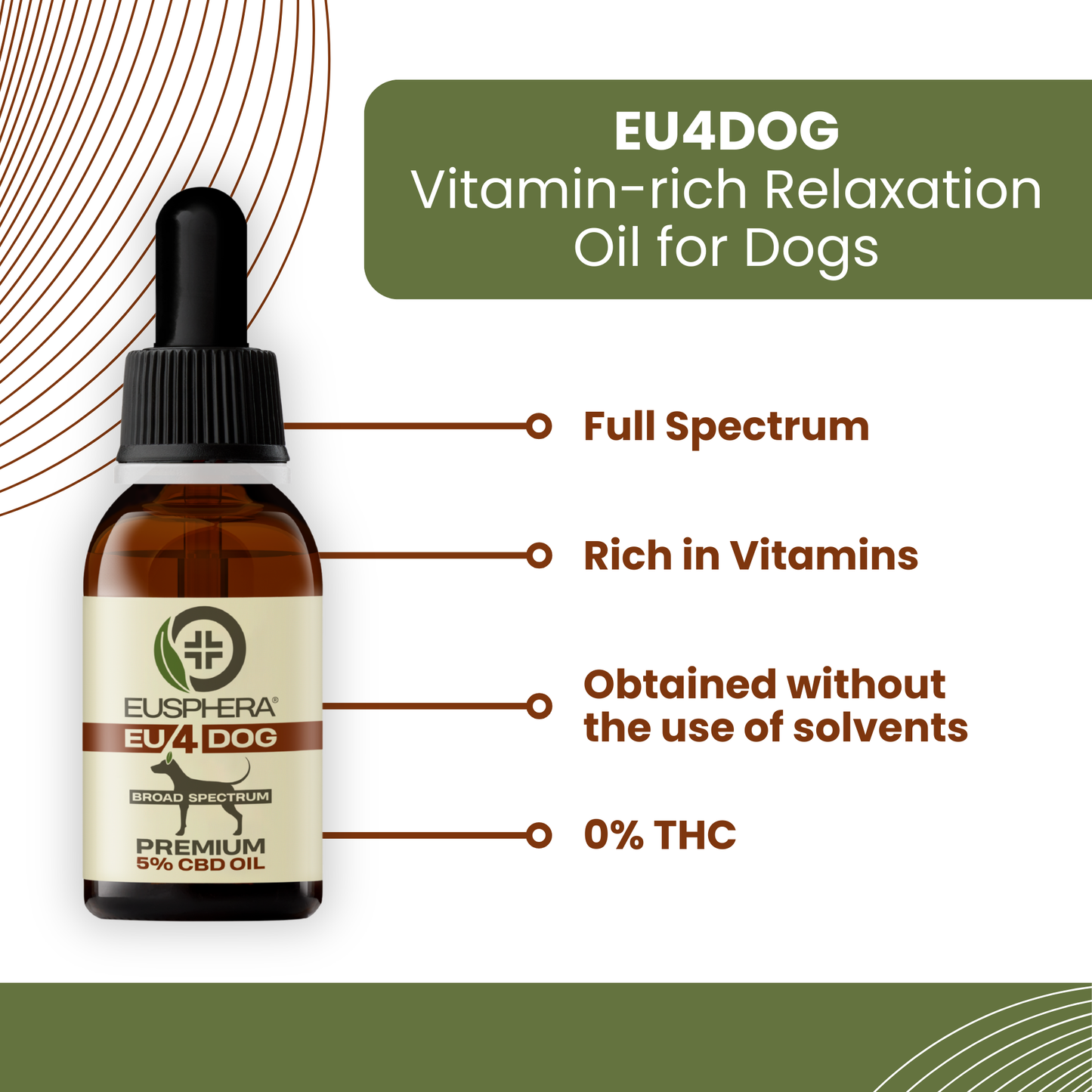 EU4DOG - Relaxing Oil for Dogs Rich in Vitamins - 30 ml