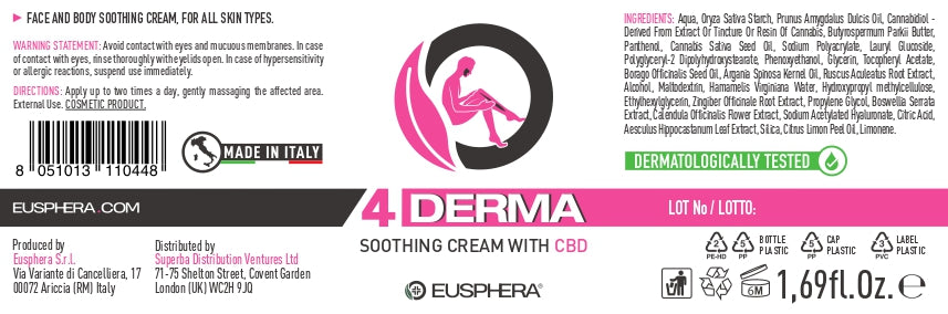 Eusphera 4DERMA - Soothing cream