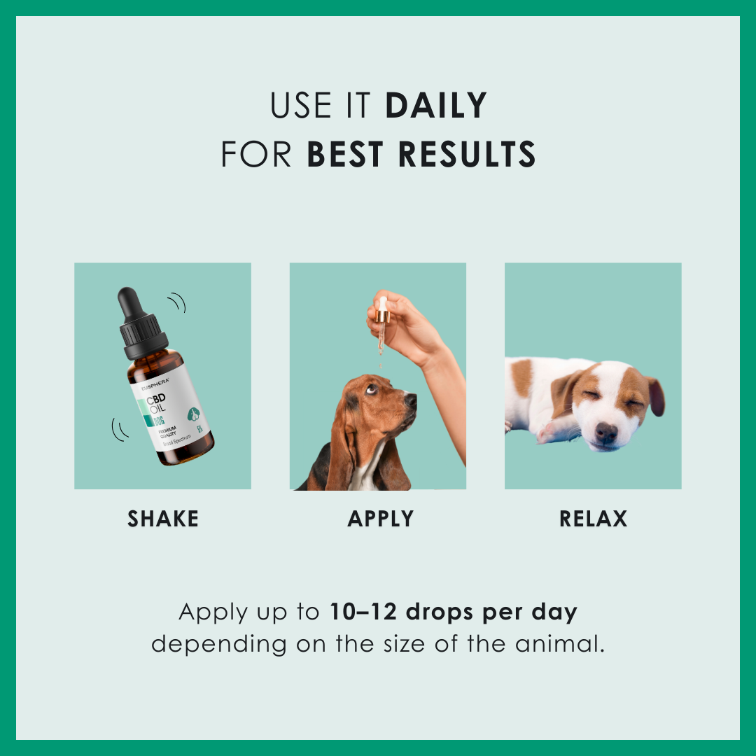 EU4DOG - Natural Soothing Oil for Dogs Rich in Vitamins - 30 ml