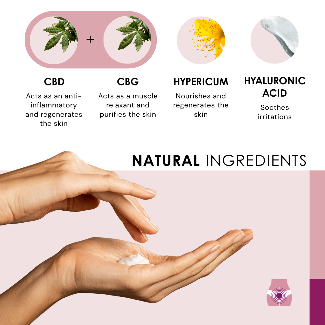 Natural soothing cream for Vaginal Dryness - 2x50ml