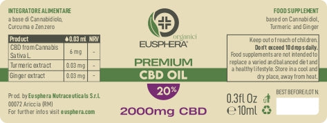 CBD OIL 20% WITH TURMERIC & GINGER