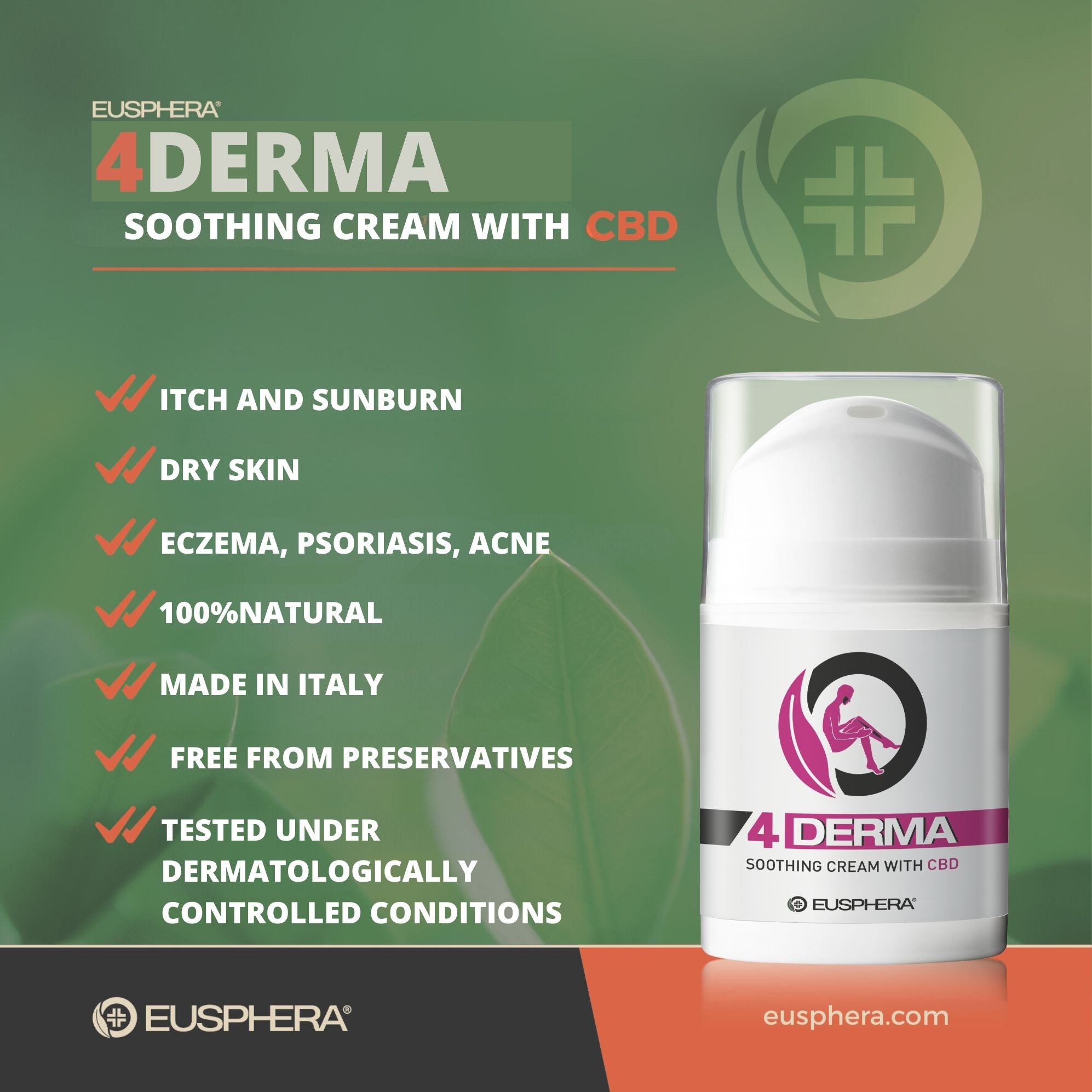 Eusphera 4DERMA - Soothing cream